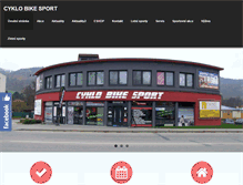 Tablet Screenshot of cyklobikesport.cz